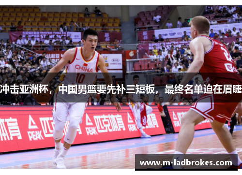 冲击亚洲杯，中国男篮要先补三短板，最终名单迫在眉睫